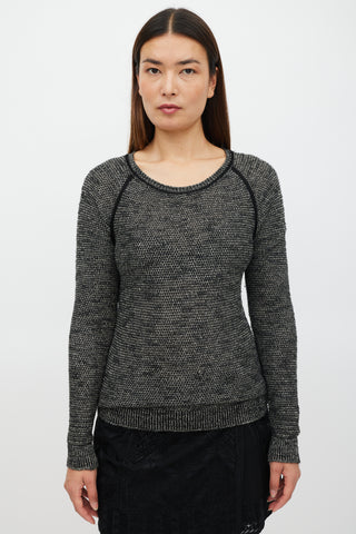 Isabel Marant Grey 
Black Knit Sweater