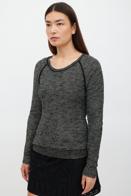 Isabel Marant Grey 
Black Knit Sweater