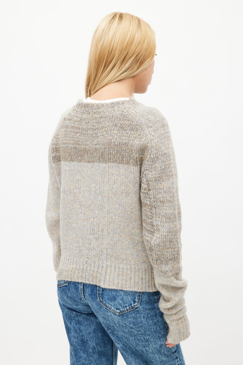 Isabel Marant Grey Mohair Knit Sweater