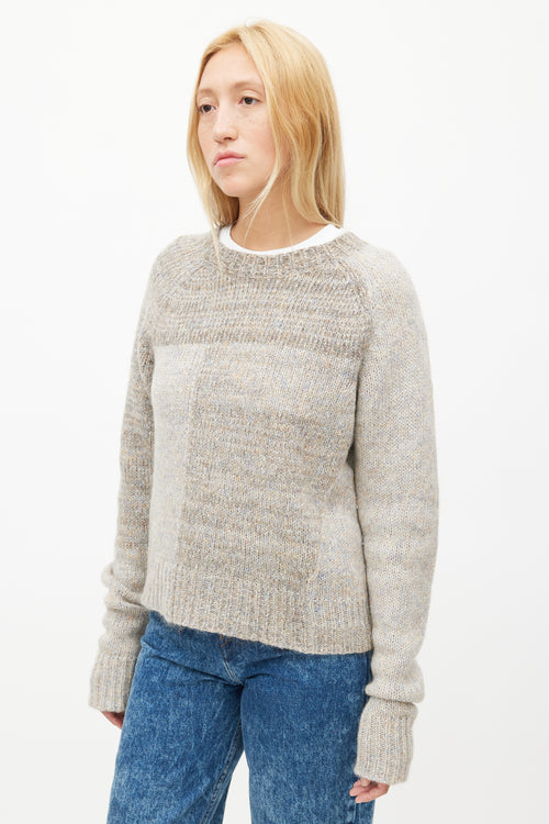 Isabel Marant Grey Mohair Knit Sweater