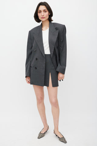 Isabel Marant Grey Wool Double Breasted Blazer