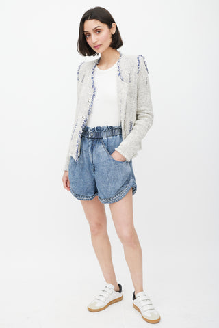 Isabel Marant Medium Wash Cuffed Denim Short