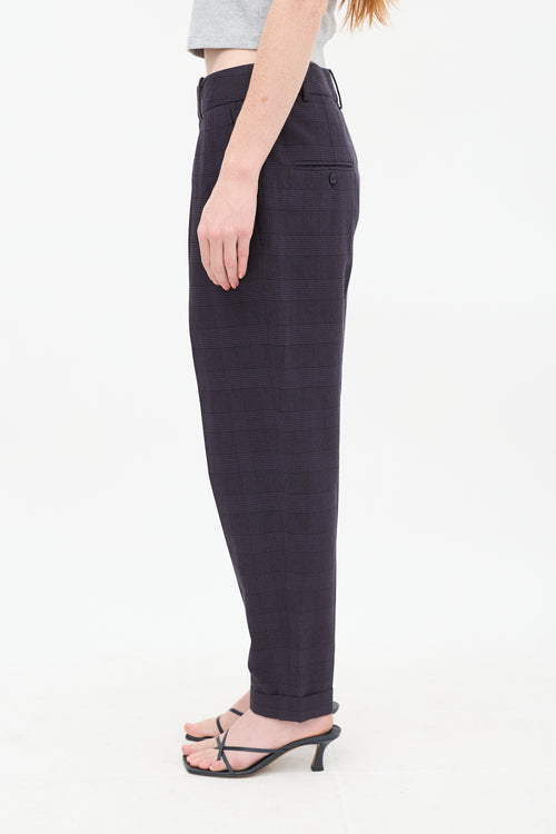 Isabel Marant Navy 
Black Tweed Oceyo Trouser