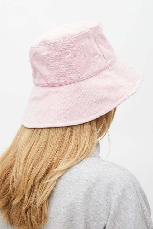 Isabel Marant Pink Dyed Loiena Bucket Hat