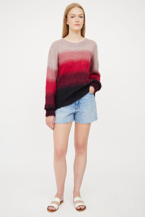 Isabel Marant Étoile Pink 
Purple Mohair Drussell Sweater