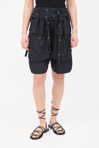 Isabel Marant SS 2024 Nylon Heidi Cargo Shorts