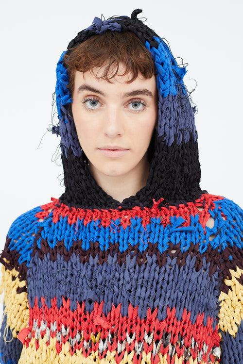 Isabel Marant Spring 2012 Multicolour Thick Knit Hoodie