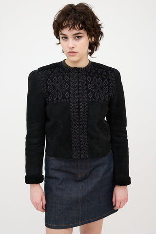 Isabel Marant Suede Embroidered Jacket