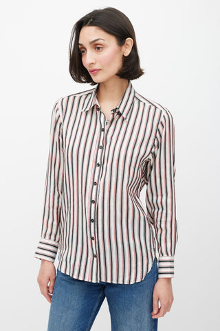 Isabel Marant White 
Multicolour Striped Shirt