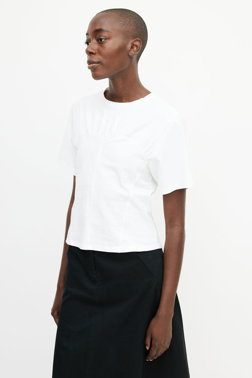 Isabel Marant White Panelled Sweetheart T-Shirt