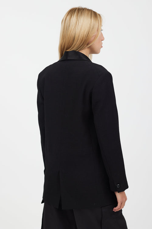 Isabel Marant X H&M Black Satin Collar Blazer