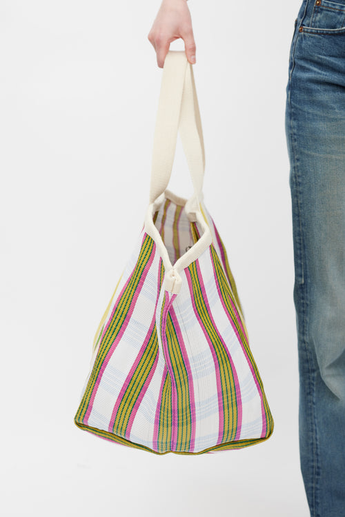 Isabel Marant Yellow 
Multicolour Striped Darwen Tote Bag