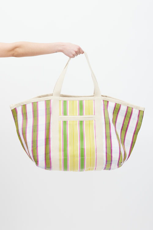 Isabel Marant Yellow 
Multicolour Striped Darwen Tote Bag