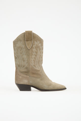 Isabel Marant Étoile Suede Dallin Cowboy Boot