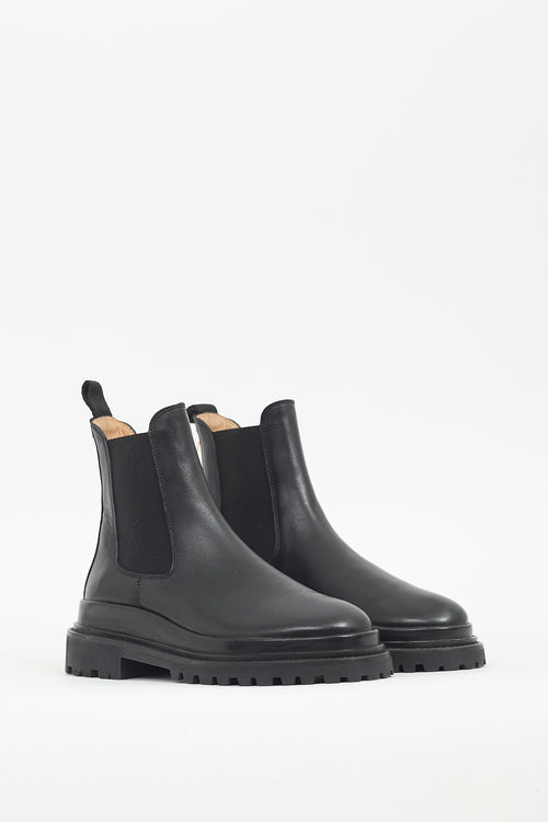 Isabel Marant Black Leather Ceilee Chelsea Boot