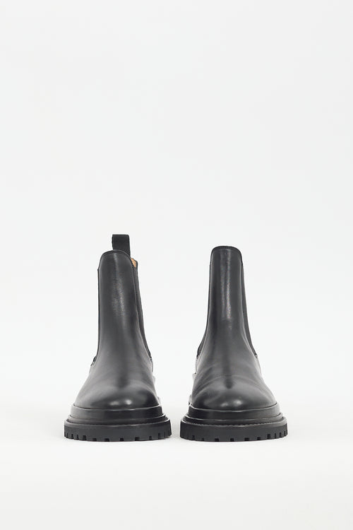 Isabel Marant Black Leather Ceilee Chelsea Boot