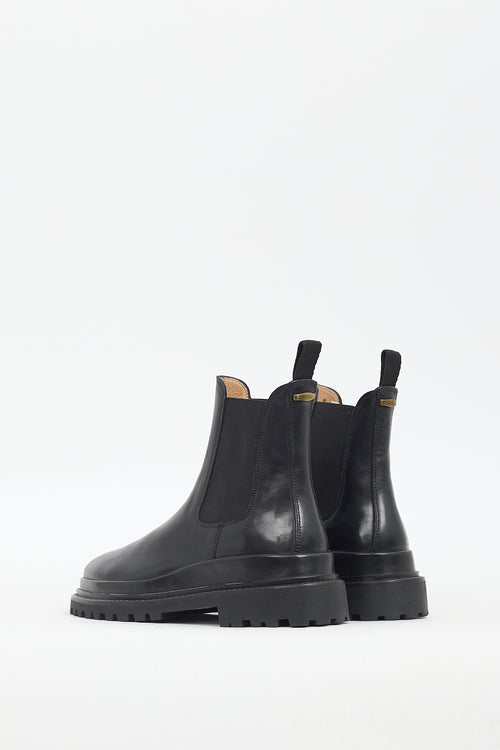 Isabel Marant Black Leather Ceilee Chelsea Boot