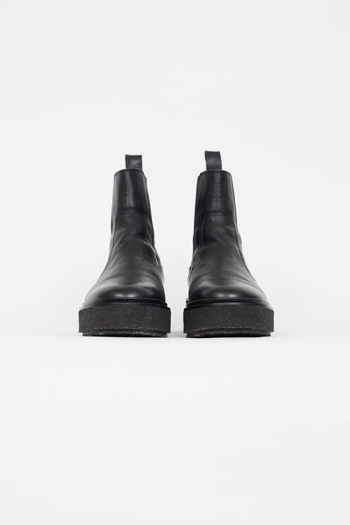 Black Leather Chelsea Boot Isabel Marant