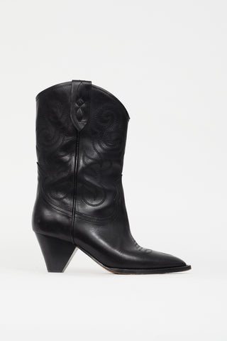 Isabel Marant Black Luliette Cowboy Boot