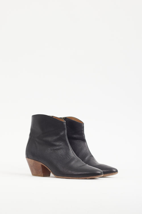 Isabel Marant Brown Leather Dacken Boot