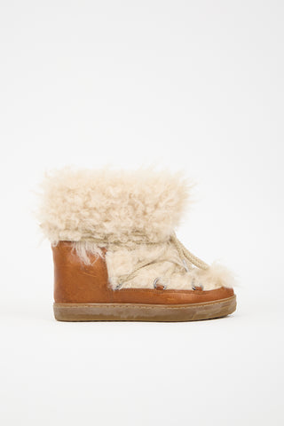 Isabel Marant Leather 
Shearling Nowles Boot