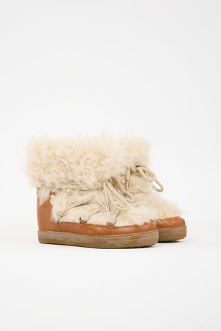 Isabel Marant Leather 
Shearling Nowles Boot