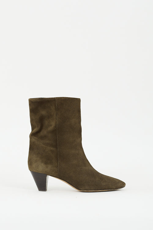 Isabel Marant Brown Suede Ankle Boot