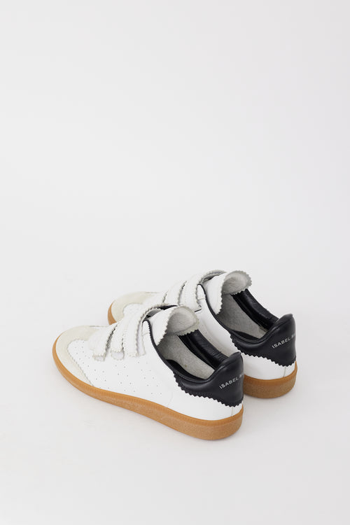 Isabel Marant White 
Black Leather Beth Sneaker