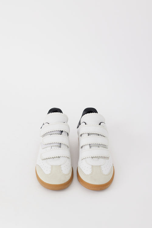 Isabel Marant White 
Black Leather Beth Sneaker