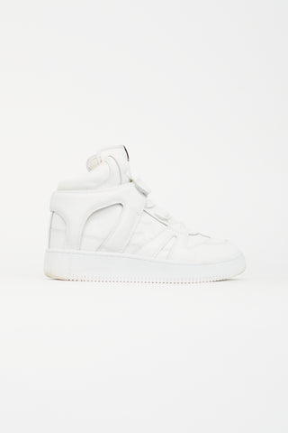 Isabel Marant White Brooklee High Top Sneaker