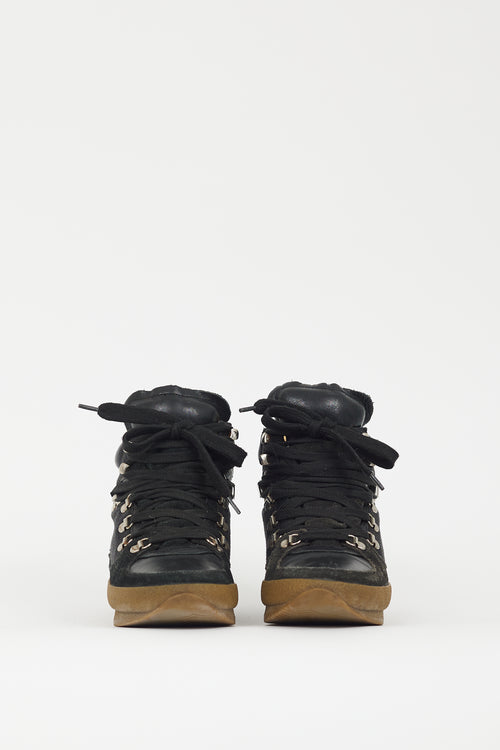 Isabel Marant Étoile Black 
Brown Brent Hiking Boot