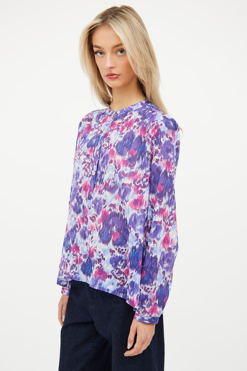 Isabel Marant Étoile Pink 
Purple Floral Maria Top