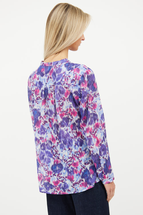 Isabel Marant Étoile Pink 
Purple Floral Maria Top