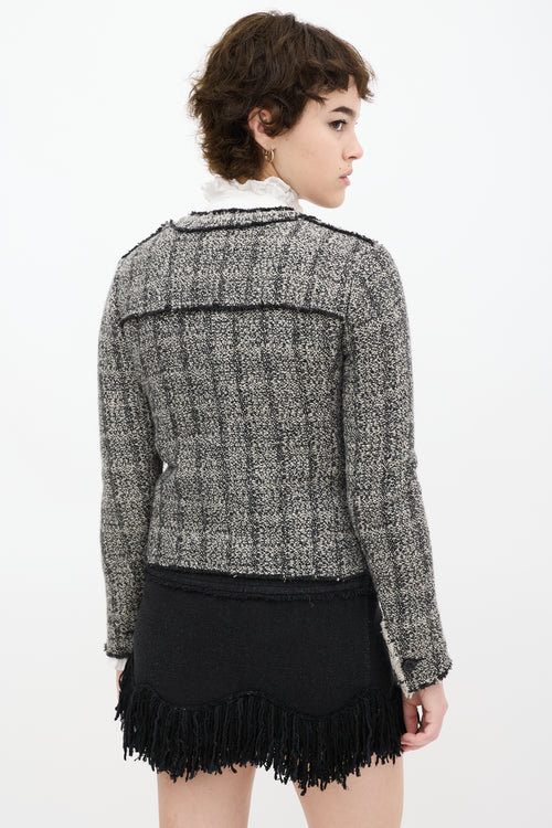 Isabel Marant Etoile Grey 
Black Wool Tweed Jacket