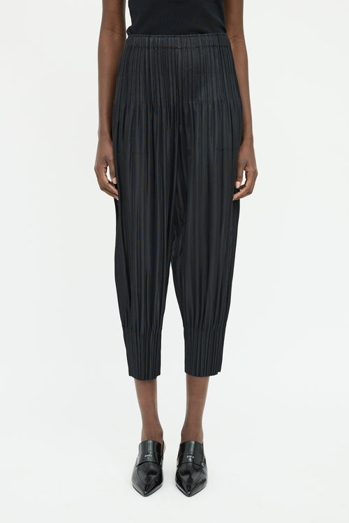 Pleats Please Issey Miyake Black Pleated JF Pant