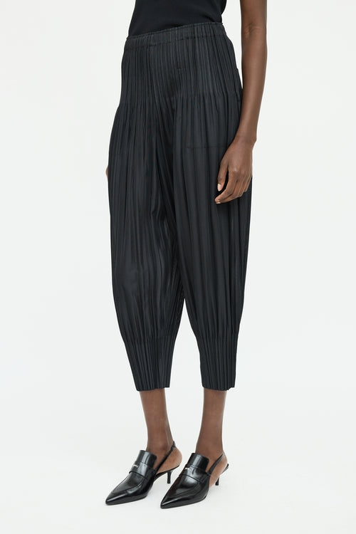 Pleats Please Issey Miyake Black Pleated JF Pant