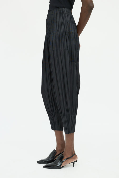 Pleats Please Issey Miyake Black Pleated JF Pant