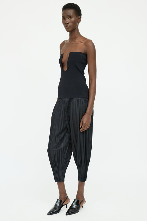 Pleats Please Issey Miyake Black Pleated JF Pant