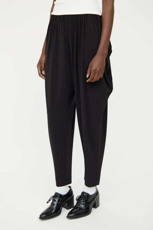 Issey Miyake Black Pleated Skinny Pant