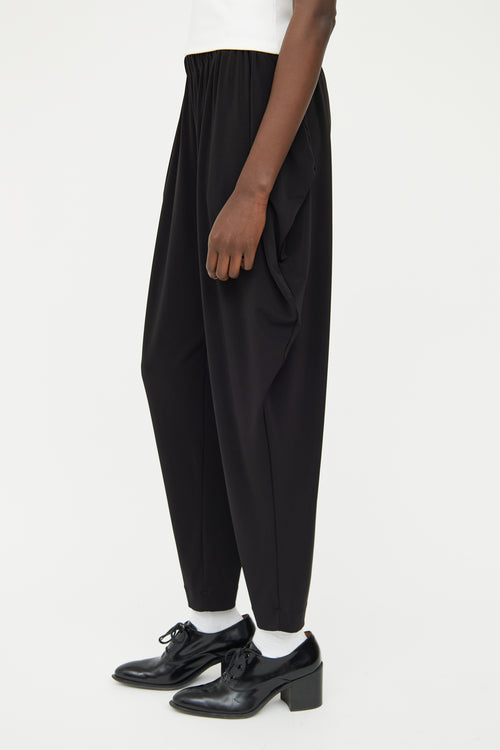 Issey Miyake Black Pleated Skinny Pant