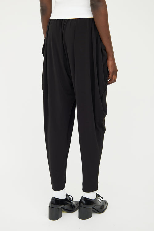 Issey Miyake Black Pleated Skinny Pant