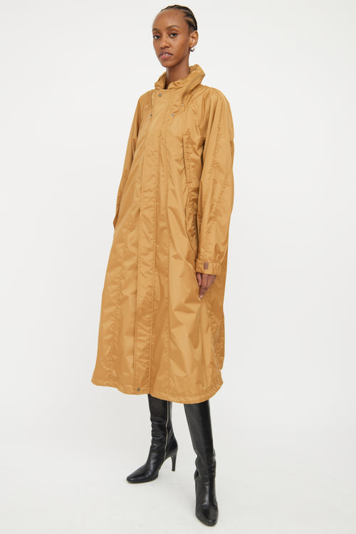 Issey Miyake Caramel Hooded Rain Jacket