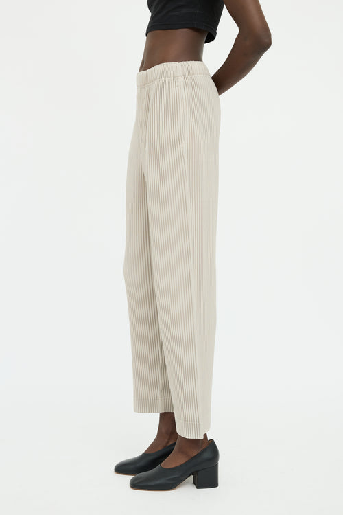 Homme Plisse Beige Pleated JF Pant