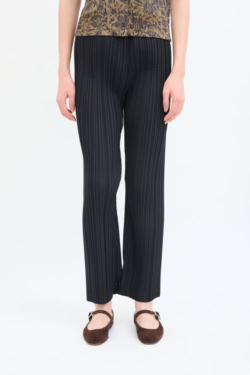 Issey Miyake Vintage Black Pleated High Waist Trouser