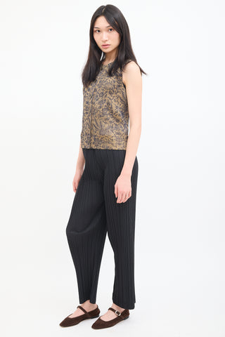 Issey Miyake Vintage Black Pleated High Waist Trouser