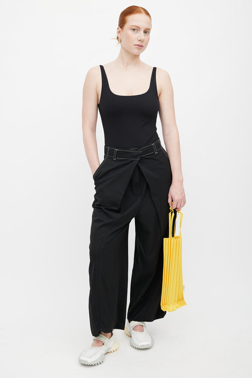 Issey Miyake me Yellow Trunk Pleat Bag