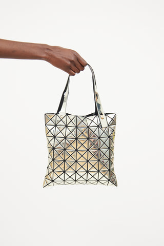 Bao Bao Issey Miyake Silver Lucent Prism Matte Tote Bag