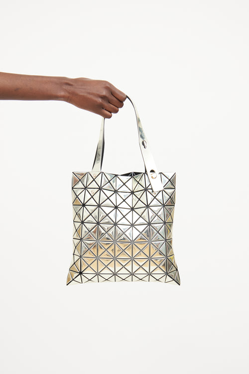 Bao Bao Issey Miyake Silver Lucent Prism Matte Tote Bag