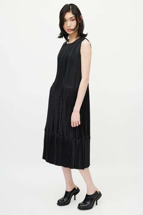 VSP Archive Black Pleated Dress