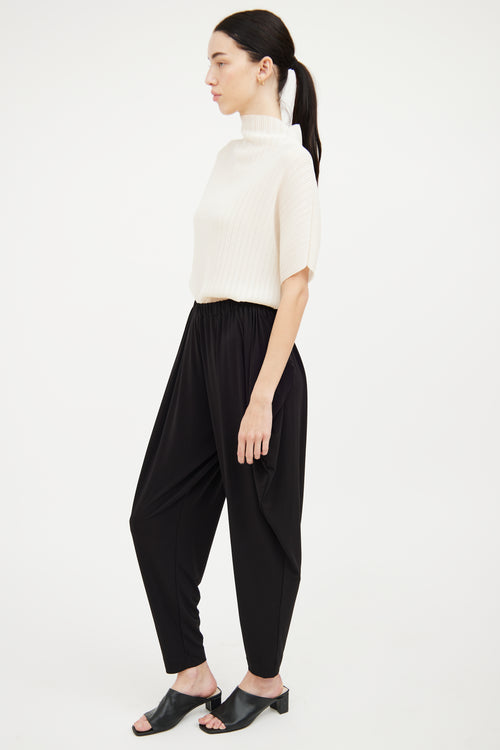 Issey Miyake Black Draped Pant